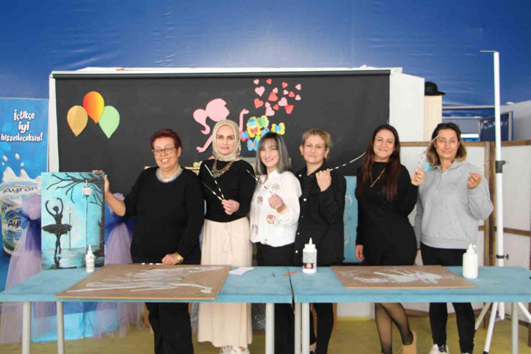 Kirpilerin doğaya bıraktığı dikenler, afetzede kadınların elinde sanat eserine dönüşüyor