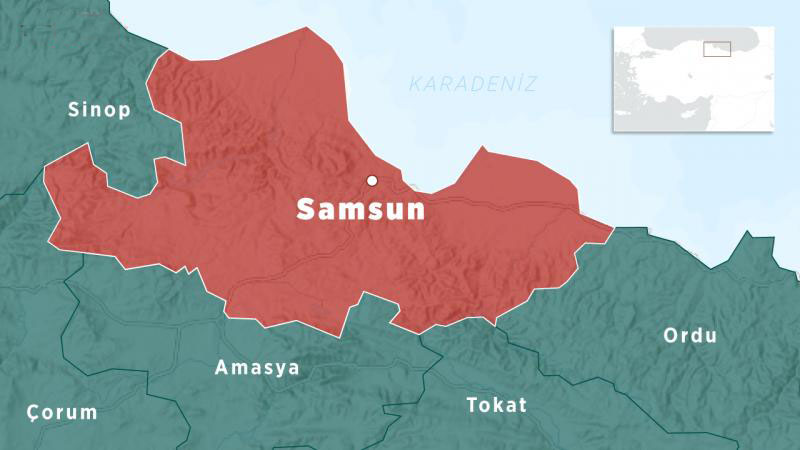 Samsun açıklarında 4 büyüklüğünde deprem