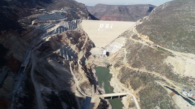 Diyarbakır’da Silvan Barajı’nda çalışmalar devam ediyor