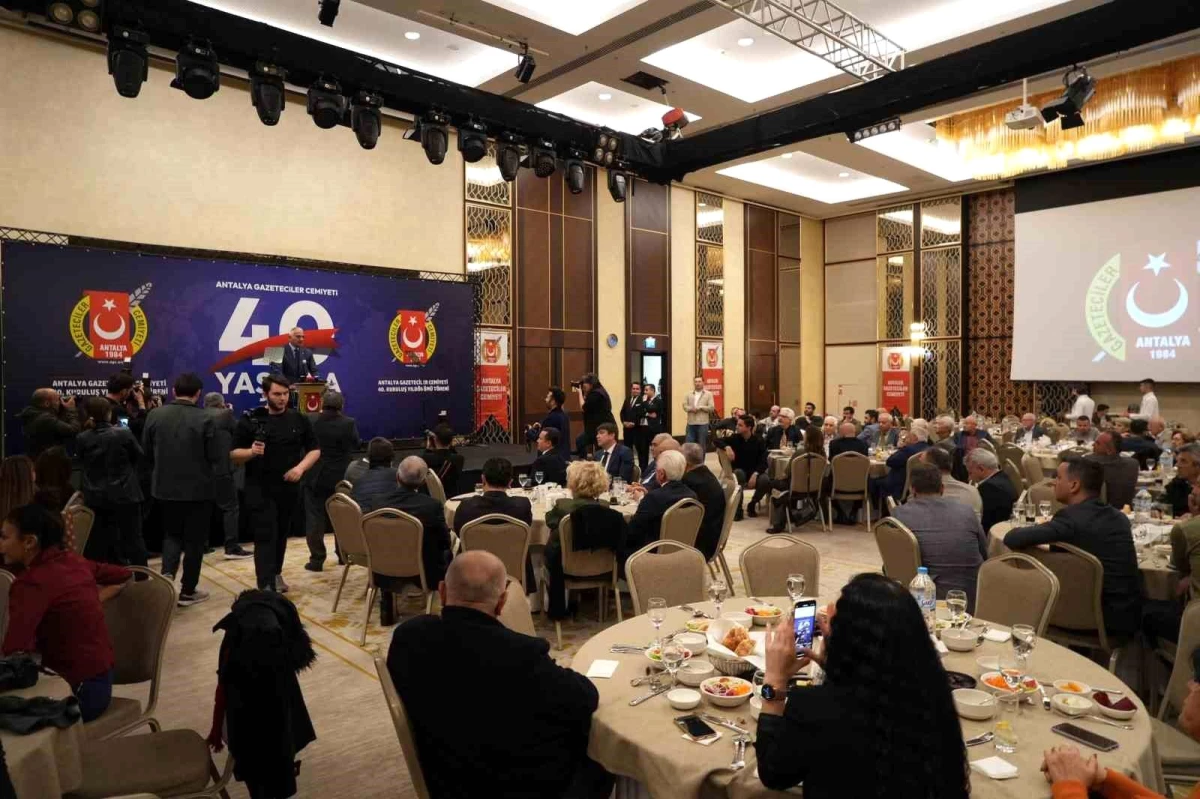 Antalya Gazeteciler Cemiyeti 40. Kuruluş Yıldönümü Etkinliği