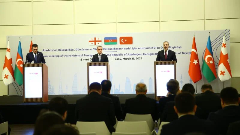 Türkiye, Azerbaycan, Gürcistan Üçlü Dışişleri Bakanları 9. Toplantısı başladı