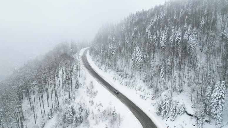Kastamonu’nun ormanları beyaza büründü