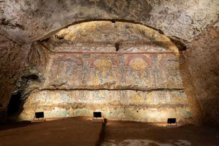 Roma Forumu ile Palatine Tepesi arasında ortaya çıkarılan Muhteşem Mozaik Duvarlı Lüks Antik Roma Evi