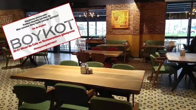 Restoran ve kafelere boykot başladı!