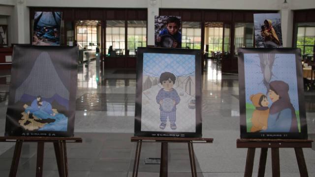 Kütahya Dumlupınar Üniversitesinde “Öğrenci Gözünden Gazze Sergisi” açıldı