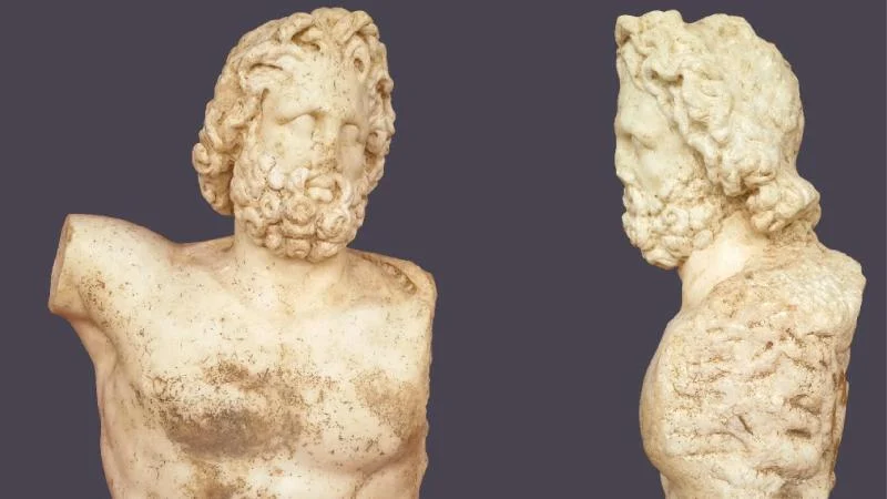 Aspendos Antik Kenti’nde Roma dönemine ait iki heykel bulundu