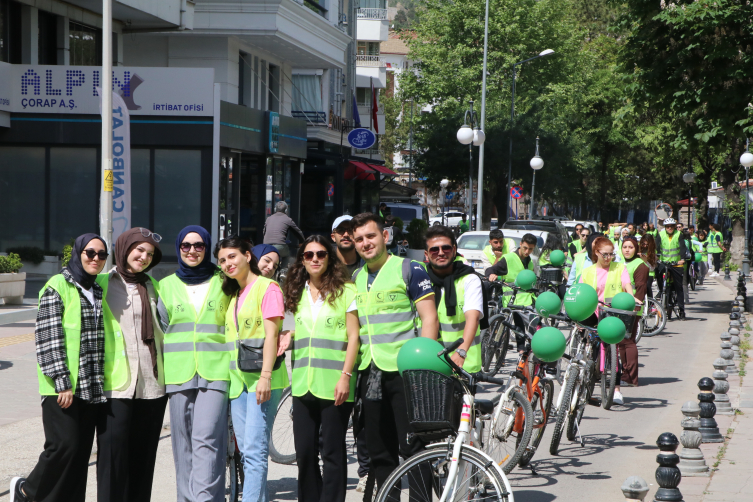 Çankırı’da “11. Yeşilay Bisiklet Turu” düzenlendi