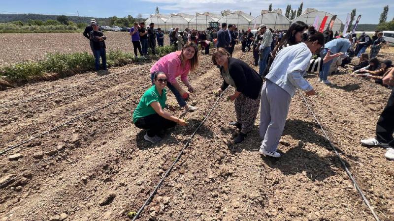 Çanakkale’de “Süs Bitkileri Üretimi Projesi” Dünya Çiftçiler Günü’nde başladı