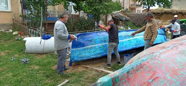 Beyşehir’de balıkçılar yeni av sezonu için hazırlıklara başladı