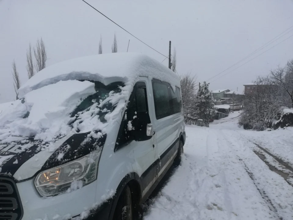 Mayıs ortasında kıştan kalma görüntüler