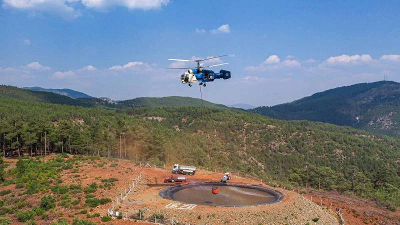 Orman yangınlarına müdahalede havuz ve göletler “hayati” rol oynuyor