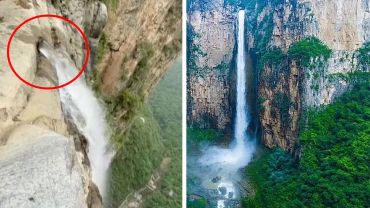 Çin’in en yüksek şelalesi sahte çıktı! Şimdiye kadar boruyla su vermişler