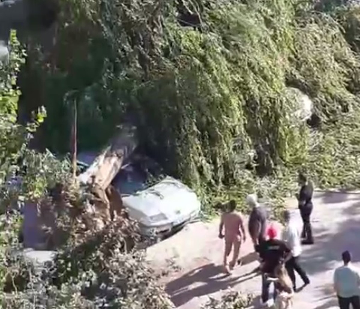 Ankara’da kuvvetli rüzgar: 4 araç hasar gördü