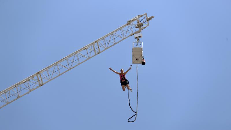 Adrenalinin zirvesi: Muğla’da “bungee jumping” heyecanı