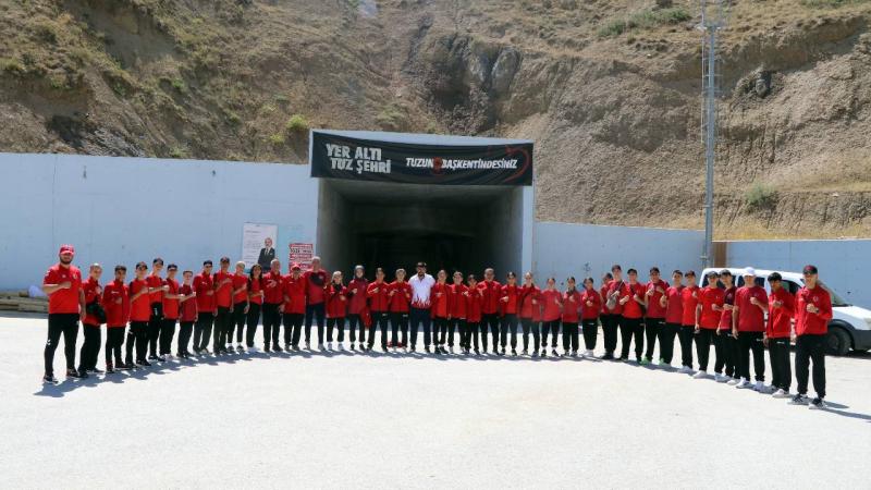 Çankırı’da milli boksörler yerin 150 metre altında antrenman yaptı