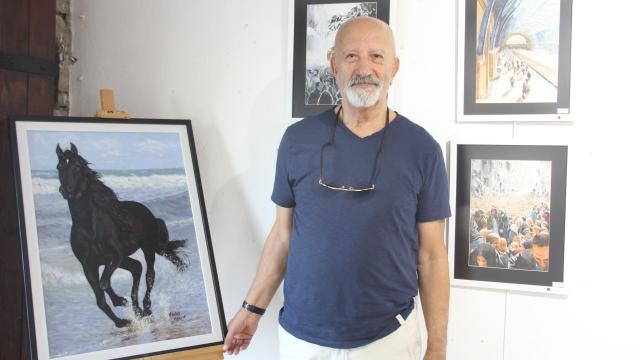 Kıbrıs gazisi Muğla’da resim sergisi açtı