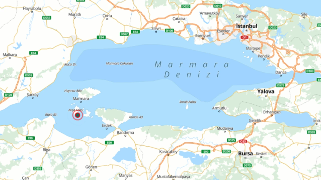 Marmara Denizi’nde İstanbul’dan da hissedilen 4.1 büyüklüğünde deprem