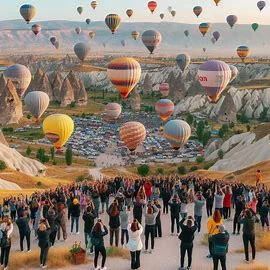 Kapadokya’da Balon Festivali