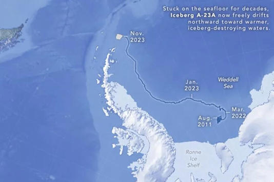 Dünyanın En Büyük Buzdağı Girdapta Sıkıştı