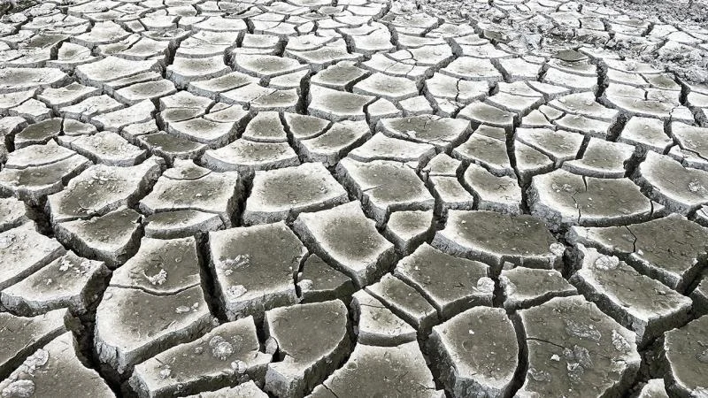 Kayseri’deki Tekir Göleti’nde kuraklık nedeniyle derin çatlaklar oluştu