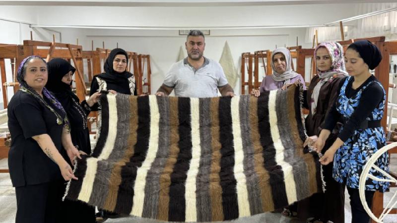 Erkek işi olarak bilinen Siirt battaniyesi üretimine kadın eli değdi