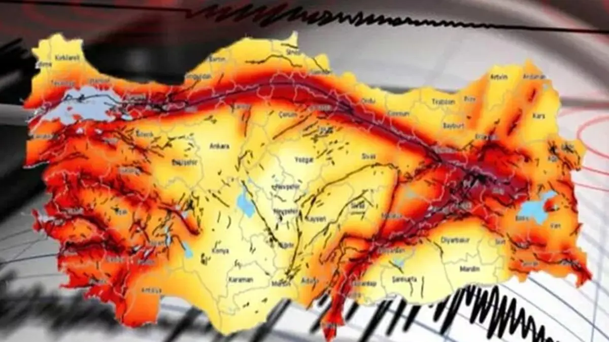 Fay hattı haritası güncellendi..45 il ve 110 ilçe deprem riski taşıyor