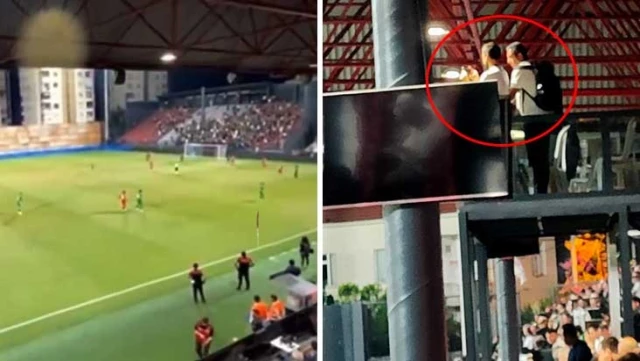 Yayıncı kuruluş, 1. Lig’in açılış maçını cep telefonuyla çekti