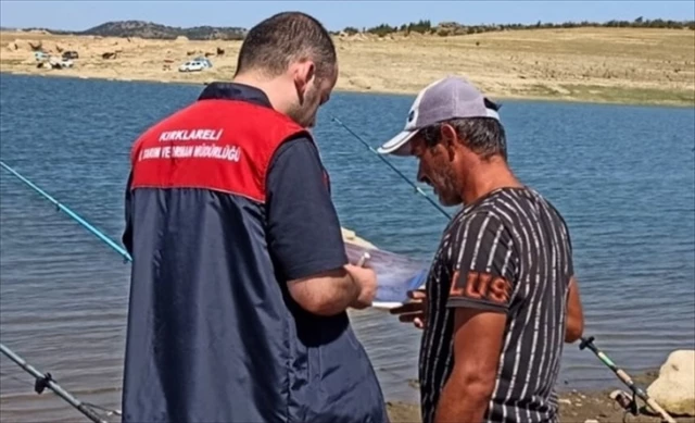 Kırklareli’nde amatör balıkçılara denetim yapıldı