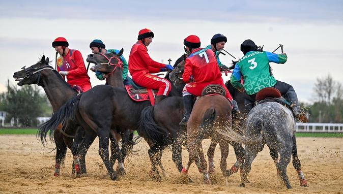 5. Dünya Göçebe Oyunları’nda “Kökpar” oyununa yoğun ilgi