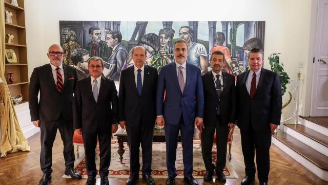 Bakan Fidan, KKTC Cumhurbaşkanı Tatar ve Dışişleri Bakanı Ertuğruloğlu ile görüştü