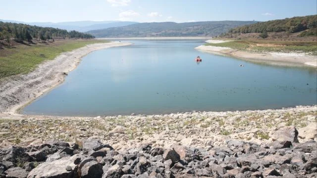Bolu’daki Gölköy baraj gölünde su seviyesi yüzde 30’un altına düştü