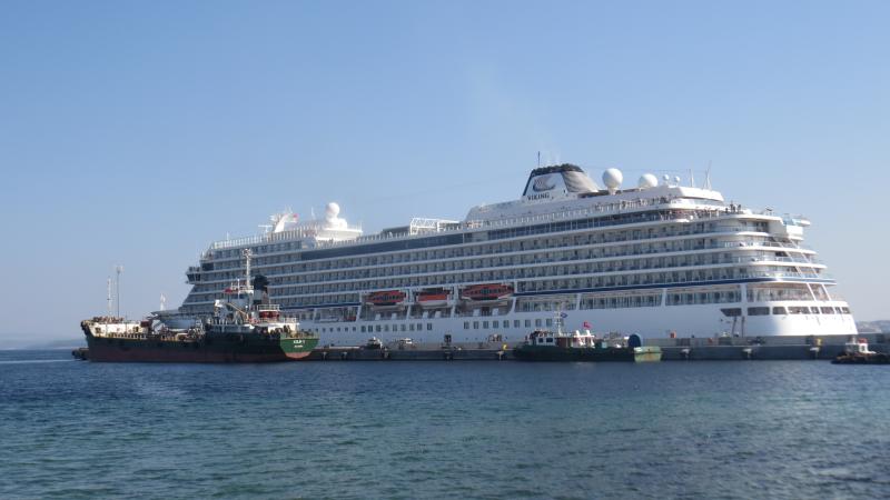 ‘Viking Sea’ kruvaziyeri Çanakkale Kepez Limanı’na demirledi