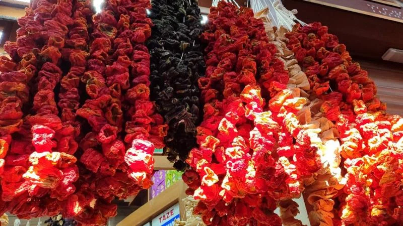 Kahramanmaraş’ta sebzeler kış için kurutuldu
