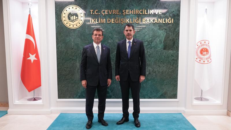 Bakan Kurum İmamoğlu’nu kabul etti
