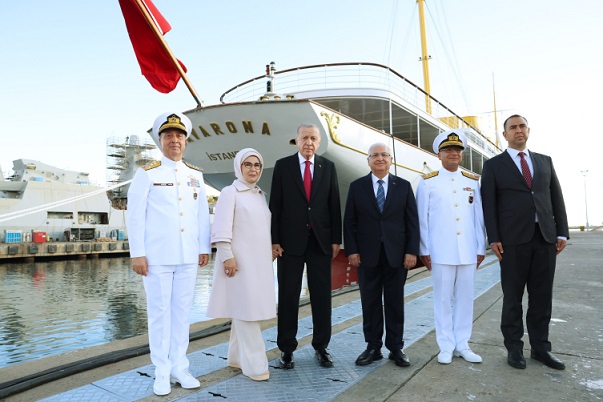 Cumhurbaşkanı Erdoğan, Atatürk’ün manevi mirası Savarona yatını ziyaret etti