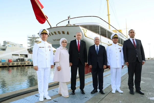 Cumhurbaşkanı Erdoğan, Atatürk’ün manevi mirası Savarona yatını ziyaret etti