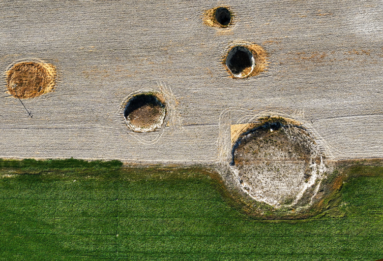 Konya Ovası’ndaki obruklar görüntülendi