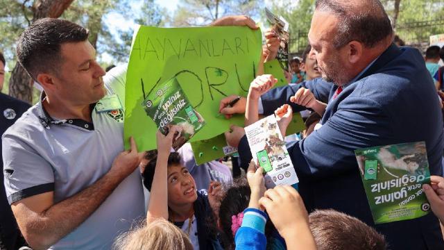 Uşaklı miniklere hayvan sevgisi anlatıldı