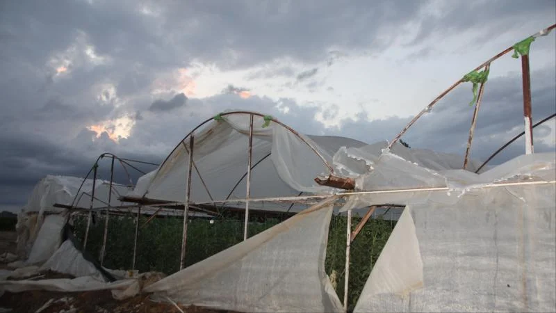 Antalya’da hortum ev ve seralara zarar verdi