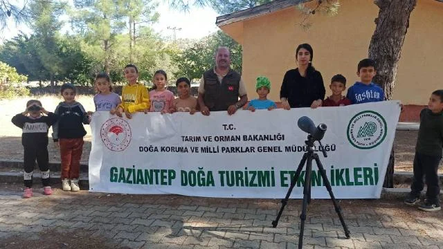 İslahiye’de öğrenciler kuş gözlemciliği yaptı