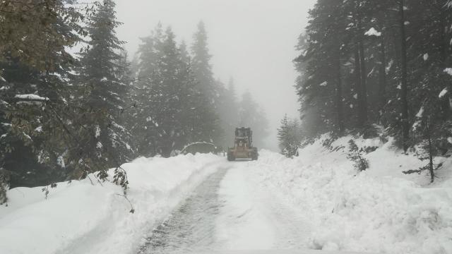 Kastamonu’da kar mücadele erken başladı