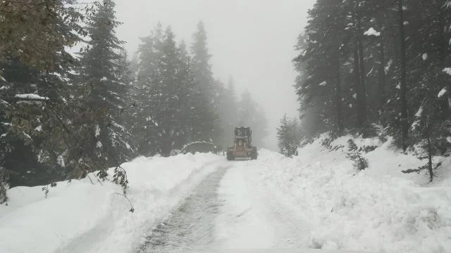 Kastamonu’da kar mücadele erken başladı