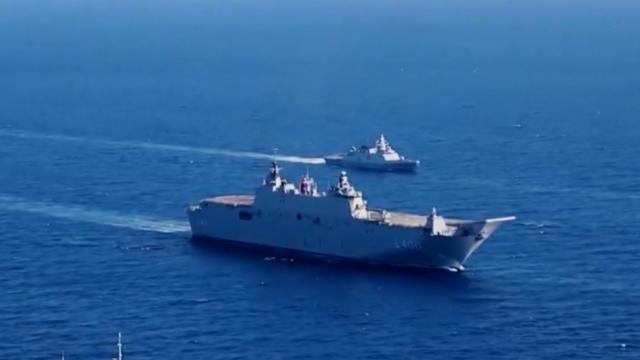 TCG Anadolu, NATO unsurlarıyla eğitim gerçekleştirdi