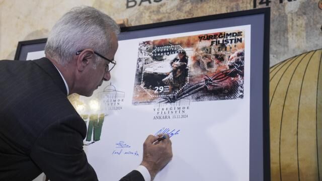 PTT, Filistin’e destek için anma pulu basıyor