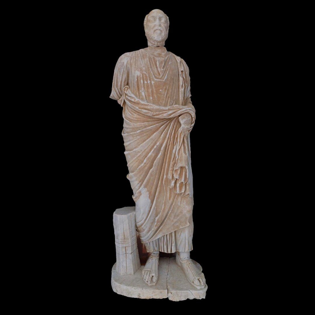 Tripolis Antik Kentinde Heykel Başı Bulundu