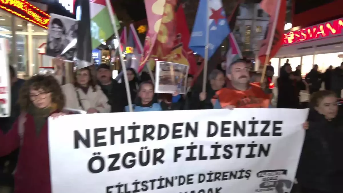 Ankara’da Filistin’e Destek Yürüyüşü Yapıldı