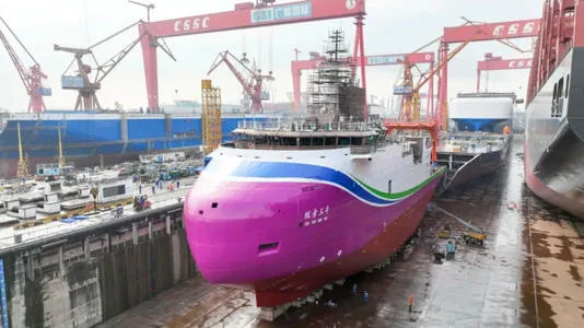 Çin, 17.261 mil menzile ve buz kırma gücüne sahip canavar keşif gemisini tanıttı