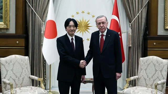 Erdoğan, Japonya Veliaht Prensi Akshino ile görüştü