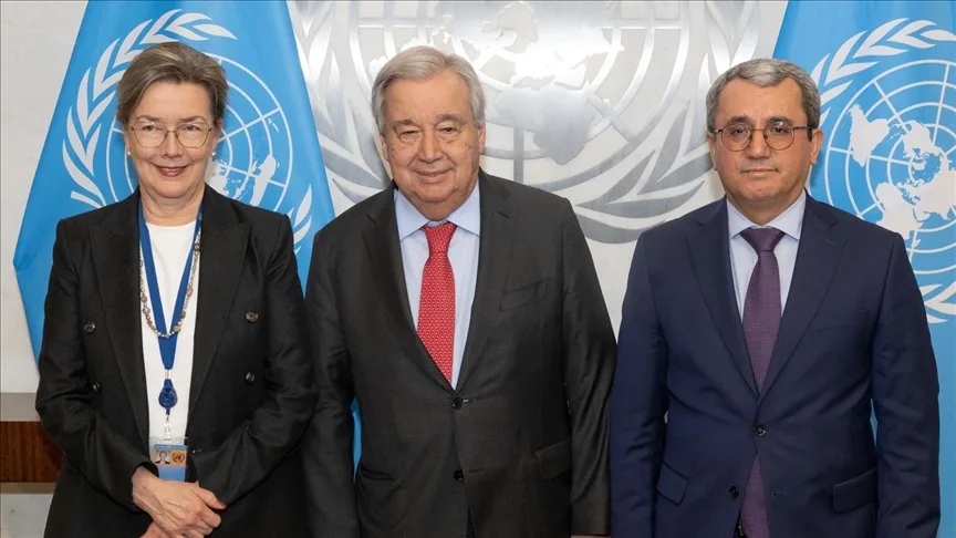 Türkiye’nin BM Daimi Temsilcisi Yıldız ve Finlandiyalı mevkidaşı Kalkku, Guterres’le görüştü