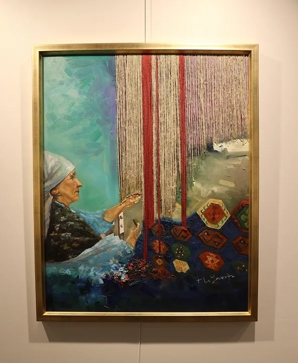 Samsun’da “geleneksel kenevir dokumacılığının resim sanatıyla buluşması” sergisi açıldı